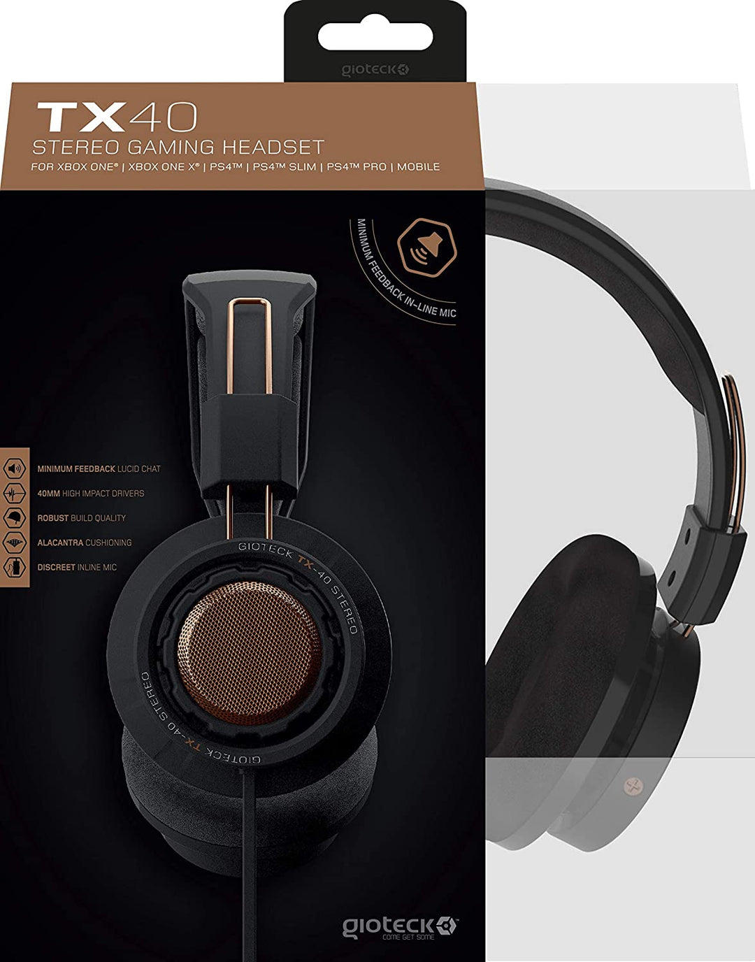 TX-40 Stereo Gaming &amp; Go Headset – Kupfer (PS4, Xbox One, Mac, Mobile)