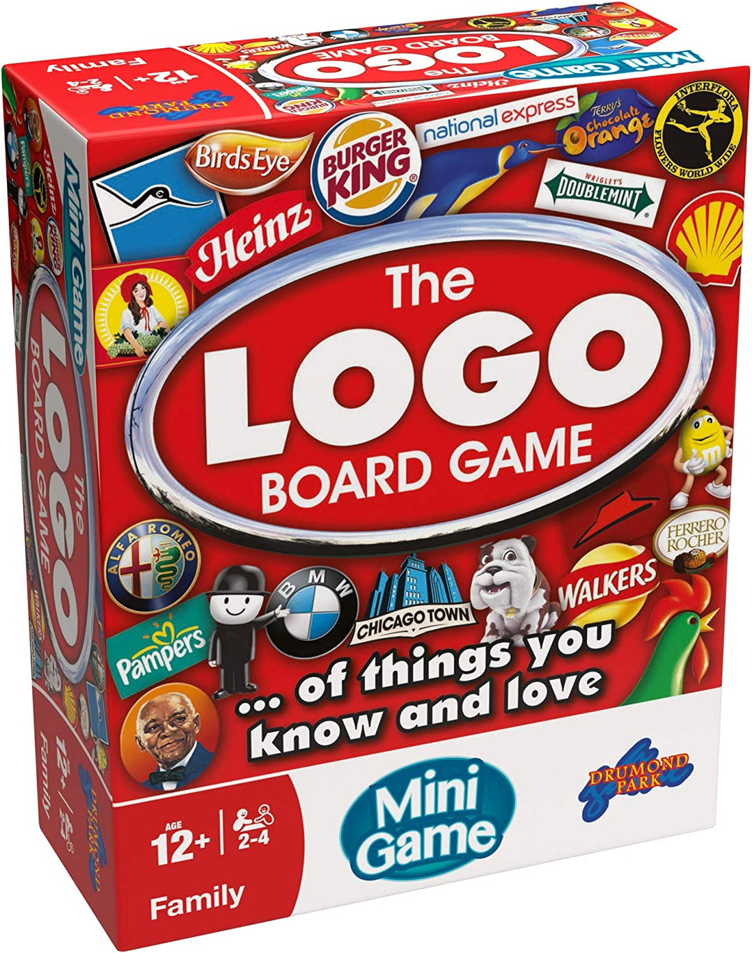 Drumond Park The LOGO Mini Board Game, The Family Travel Board Game of Brands and Products You Know and Love, Family Games For Adults And Kids Suitable From 12+ Years
