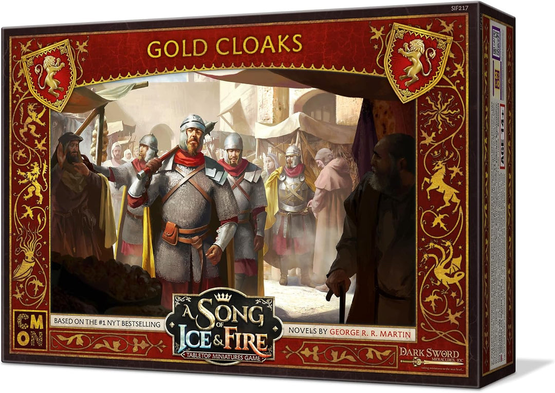 A Song of Ice and Fire Tabletop Miniatures Game Gold Cloaks Unit Box - Add Unparalleled Strength to Your Forces! Strategy Game