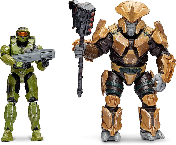 Jazwares 888 HLW0008 EA Halo-3.75in Heroes & Villains Figure 2 Pack Asst, Multi