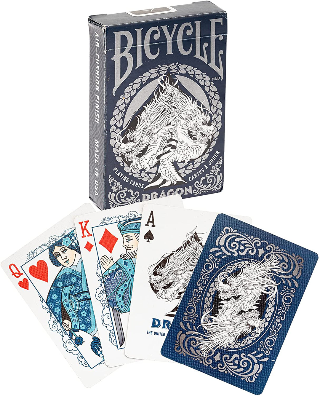 Bicycle Dragon Playing Cards - 1 x Showstopper Card Deck, Easy To Shuffle & Dur