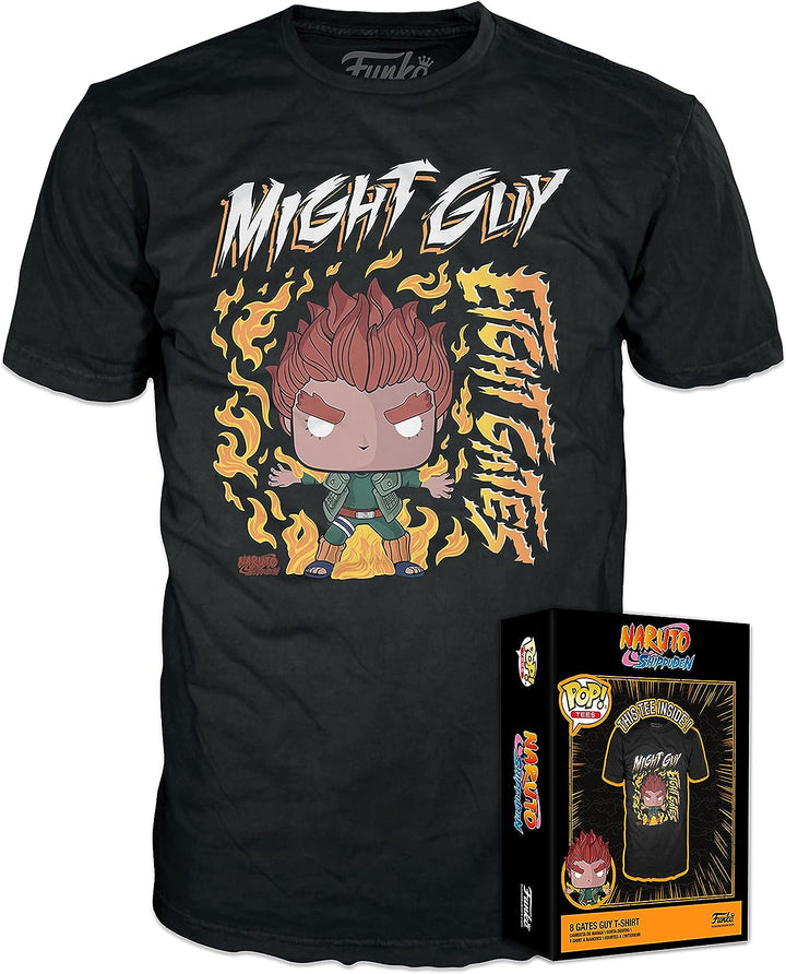 Funko Boxed Tee: Naruto - 8 Gates Guy - Extra Large - (XL) - T-Shirt - Clothes - Gift Idea - Short Sleeve Top for Adults Unisex Men and Women