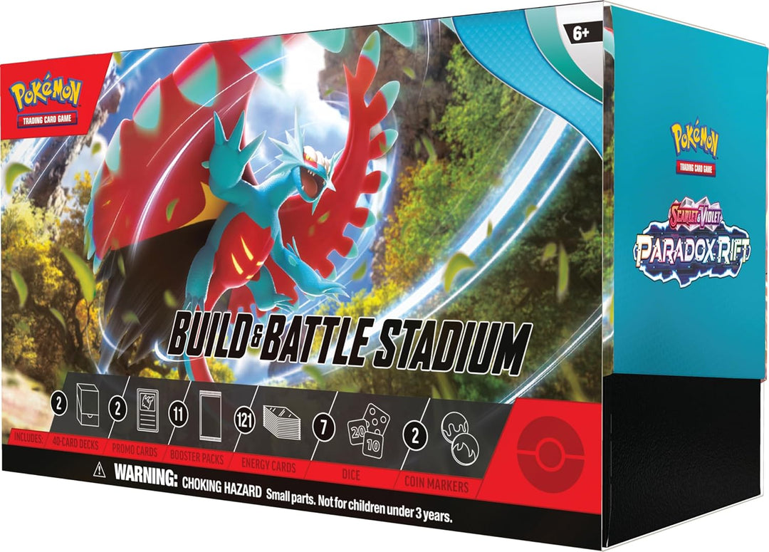 Pokemon TCG: Scarlet & Violet—Paradox Rift Build & Battle Stadium (2 Decks, 11 B