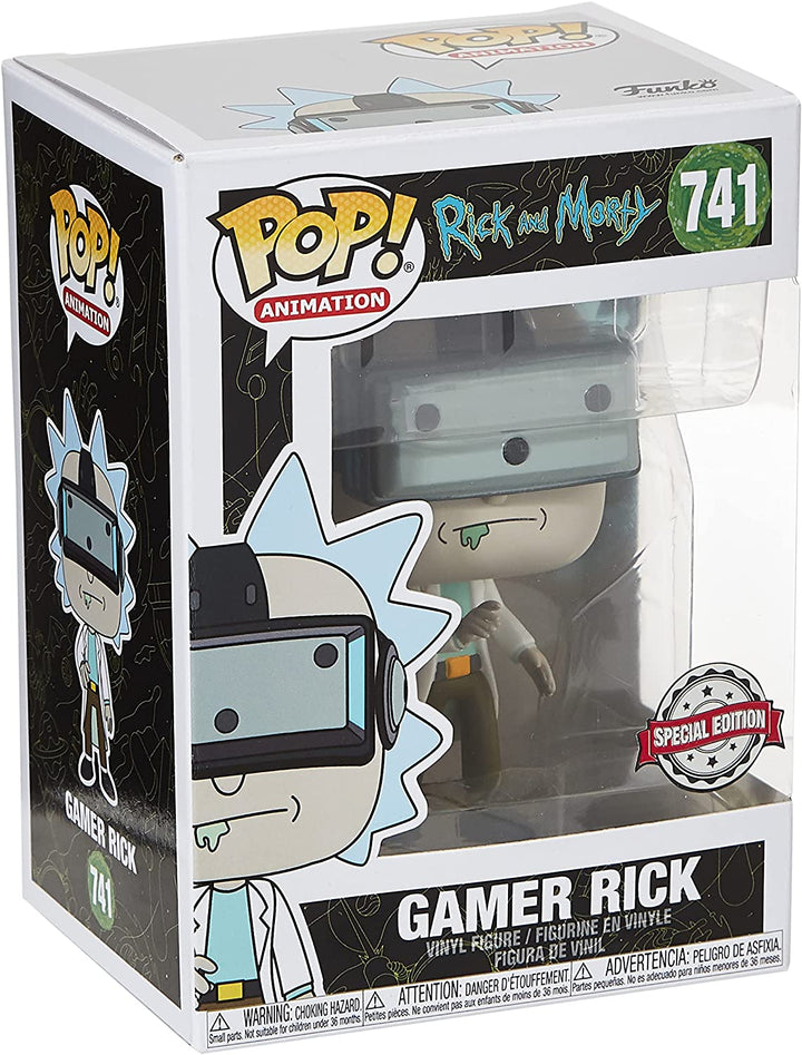 Rick and Morty Gamer Rick Exclu Funko 47792 Pop! VInyl #741