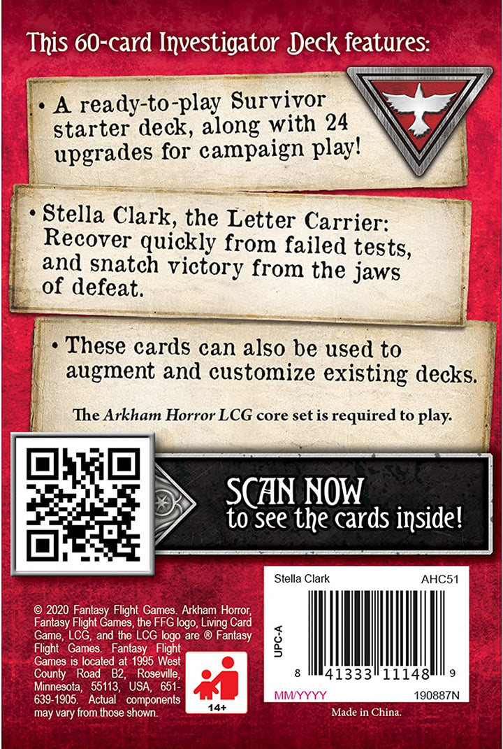 Arkham Horror: The Card Game - Stella Clark Investigator Starter Pack