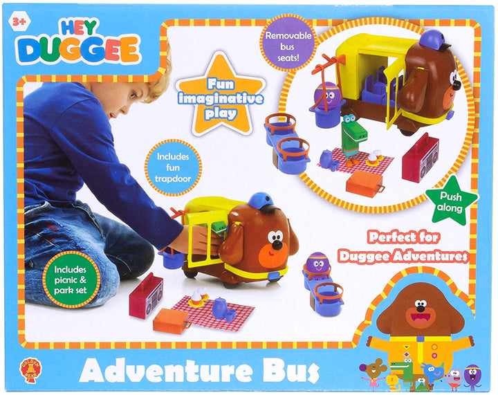 Hey Duggee Adventure Bus and Playset Funny Role Play Action Two Play Figures