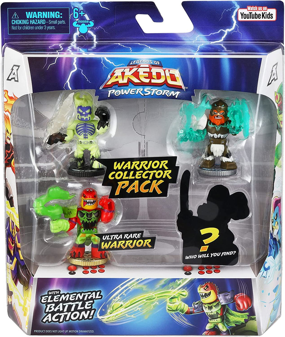Legends of Akedo: Powerstorm Warrior Collector Pack with 4 Warrior Figures