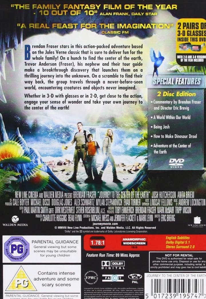 Journey To The Center Of The Earth [2008] -  Adventure/Fantasy [DVD]