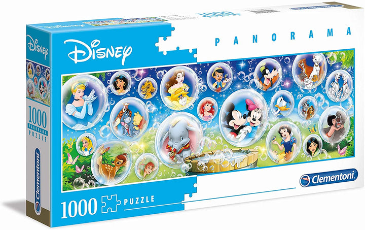 Clementoni - Disney Panorama Collection Jigsaw Puzzle 1000 pieces for Adults and Children, 14 Years old and up, 39515