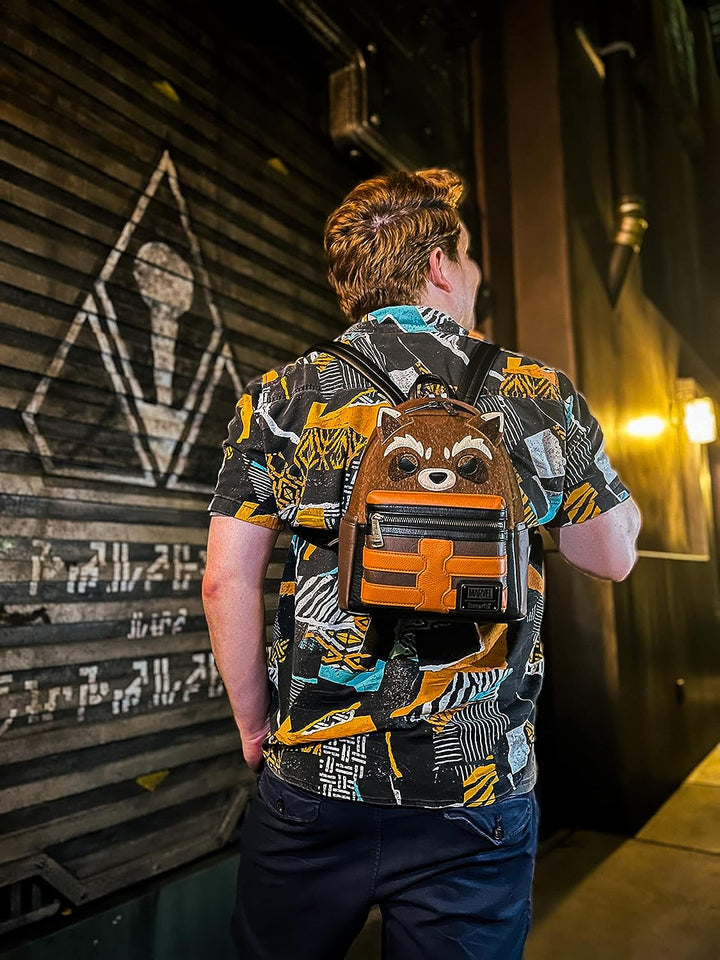 Loungefly Rocket Raccoon Guardians Of The Galaxy Costume Cosplay Mini Backpack