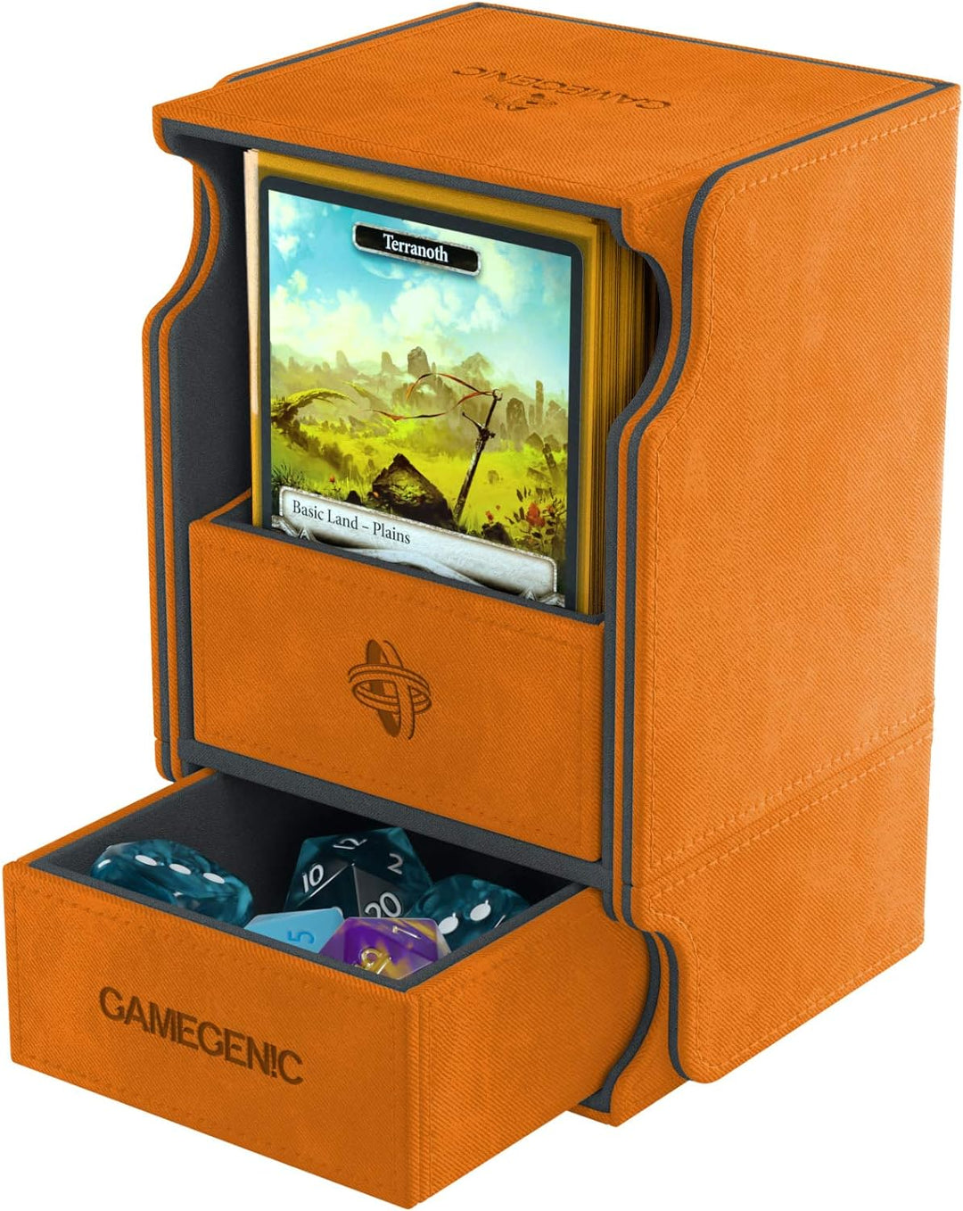 Gamegenic Watchtower 100-Card Convertible Deck Box, Orange