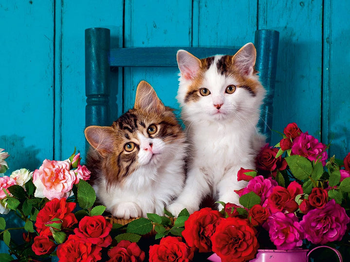 Ravensburger Kittens and Roses 500 Piece Jigsaw Puzzle for Adults & Kids