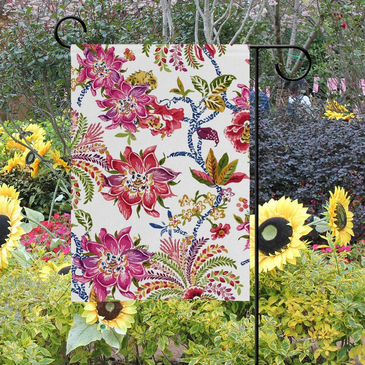 Colorful Flowers Garden Flag 28 x 40 Inch Holiday House Flags Inch for Party Yar