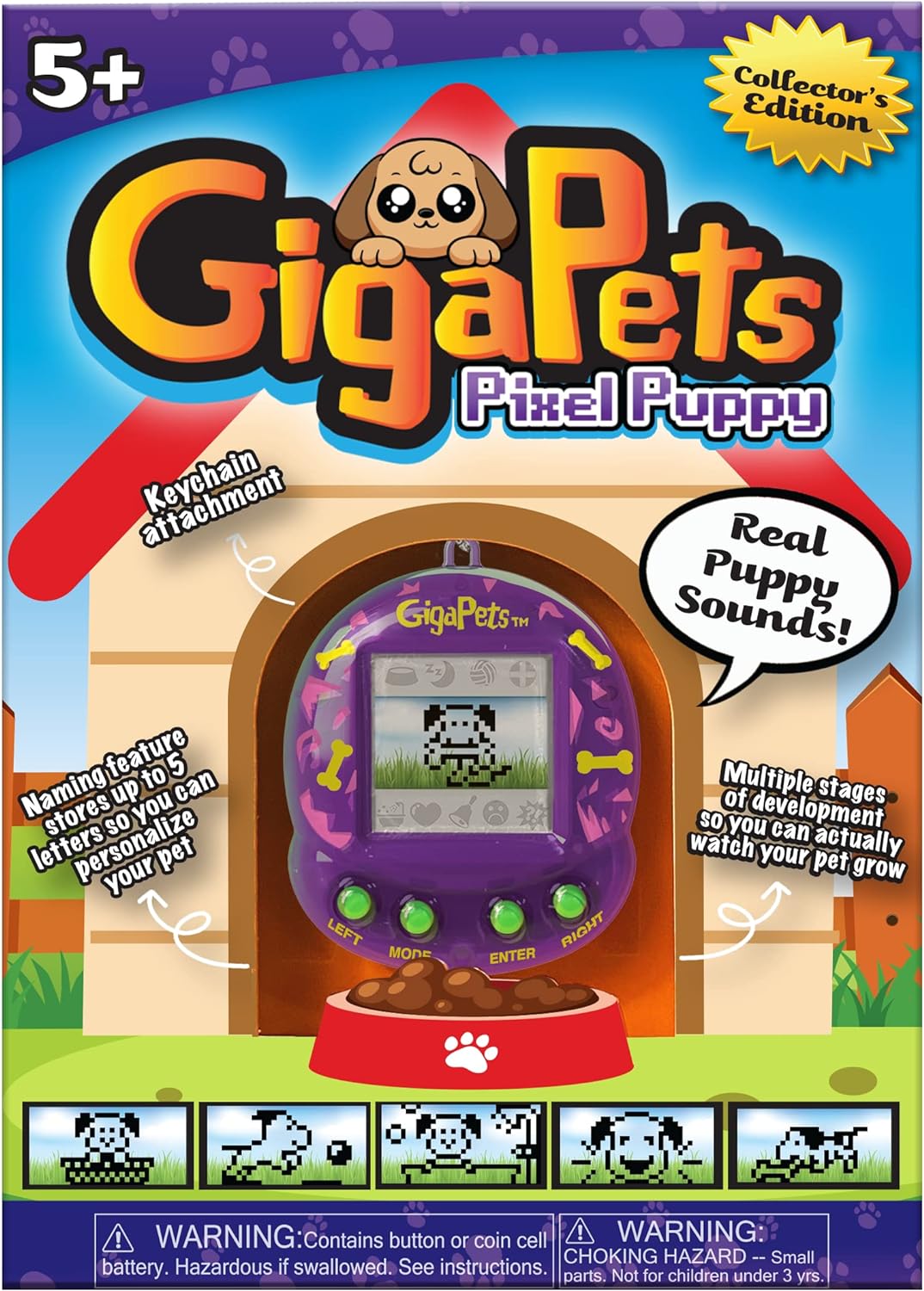 Giga Pets Puppy Dog Virtual Pet Toy - Upgraded Collector's Edition with Glossy Translucent Shell - 5 Years and Up 2