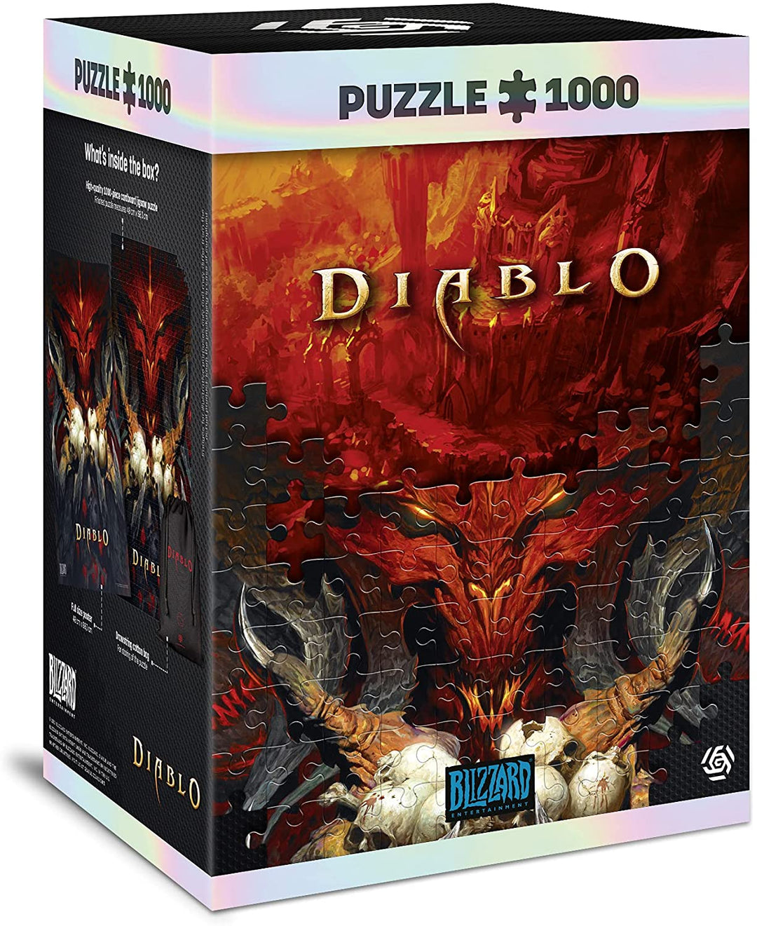 Diablo: Lord of Terror | 1000 Piece Jigsaw Puzzle | includes Poster and Bag | 68 x 48