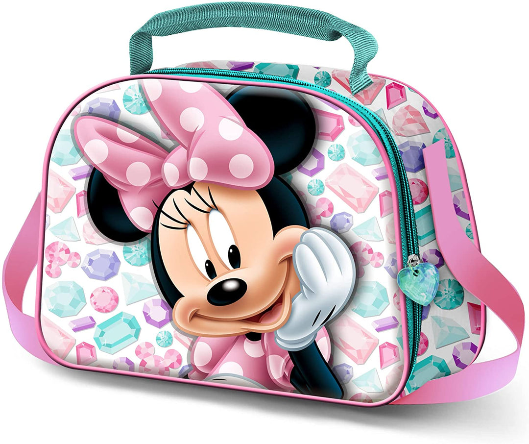 Minnie Mouse Diamonds-3D Lunch Bag, Pink