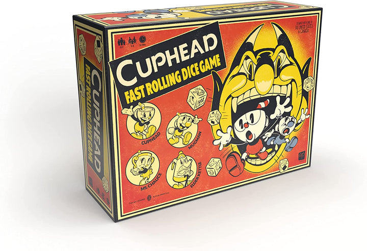 USA-OPOLY | Cuphead Roll and Run | Dice Game | Ages 8+ | 1-4 Players | 20+ Minut