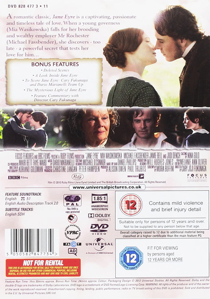 Jane Eyre [2011] - Romance/Drama  [DVD]
