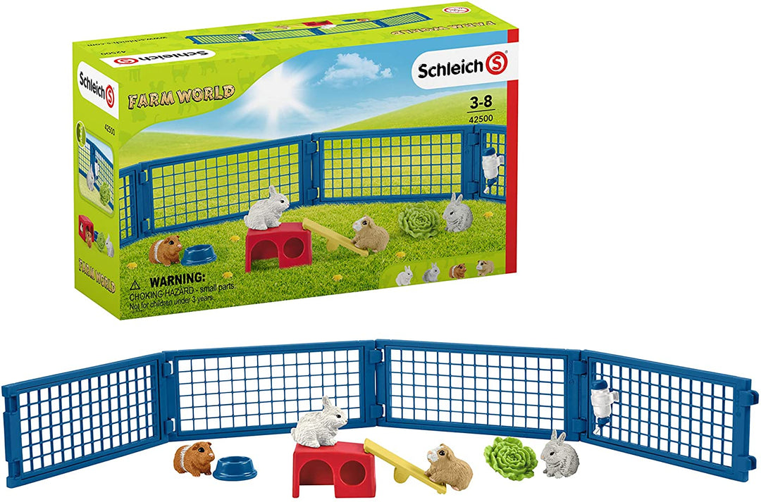 Schleich 42500 Rabbit and Guinea Pig Hutch Farm World