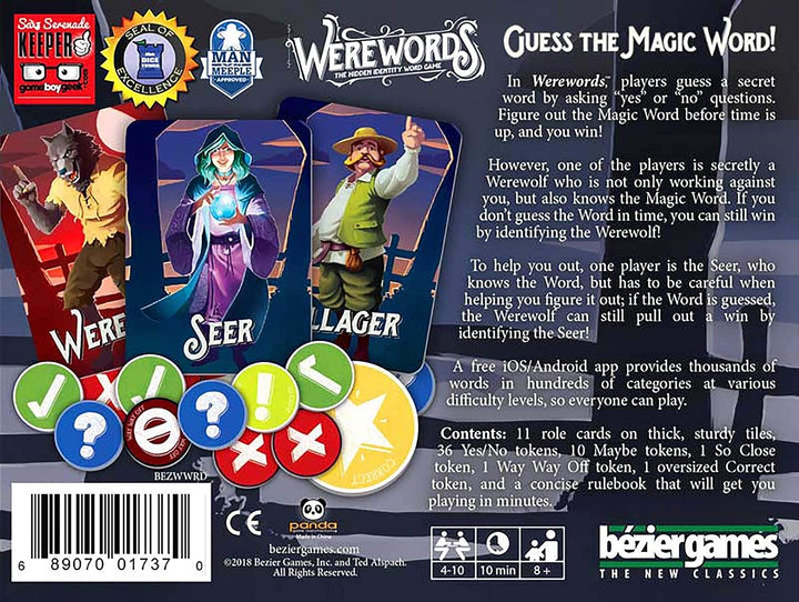 Stronghold Games WWRDBEZ Werewords Brettspiel, Mehrfarbig