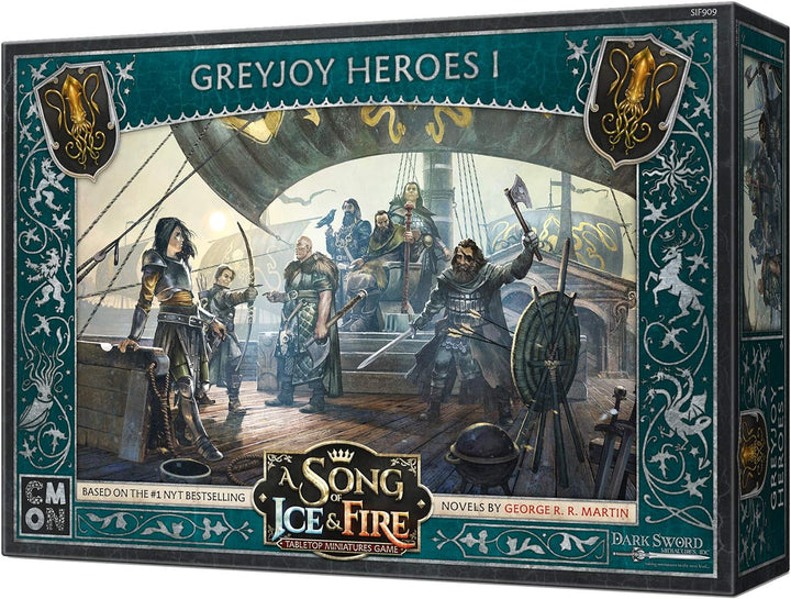A Song of Ice and Fire: Tabletop Miniatures Game - Greyjoy Heroes #1 Strategy Miniatures Game,