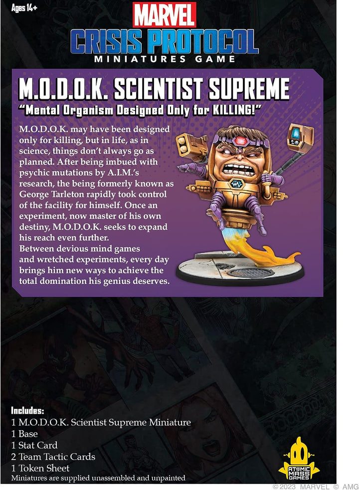 Atomic Mass Games | Marvel Crisis Protocol: M.O.D.O.K. Scientist Supreme | Miniatures Card Game