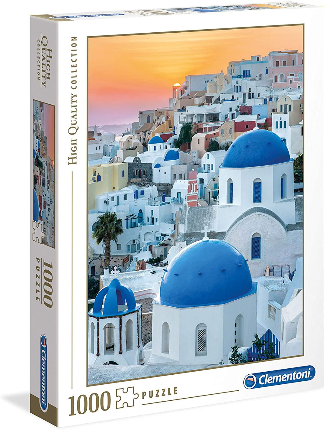 Clementoni 39480 Collection Puzzle for Adults and Children-Santorini-1000 Pieces