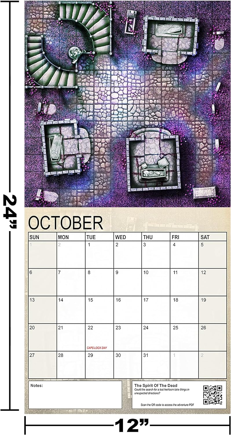 JLB012 2024 Calendar of Many Adventures