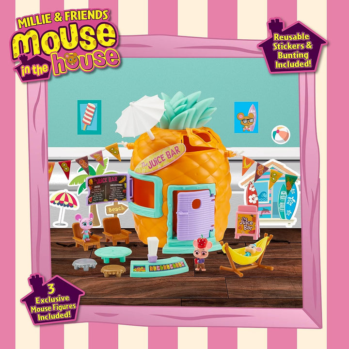 Character Options 07395 Millie & Friends Mouse in The House Pineapple Juice Bar Playset