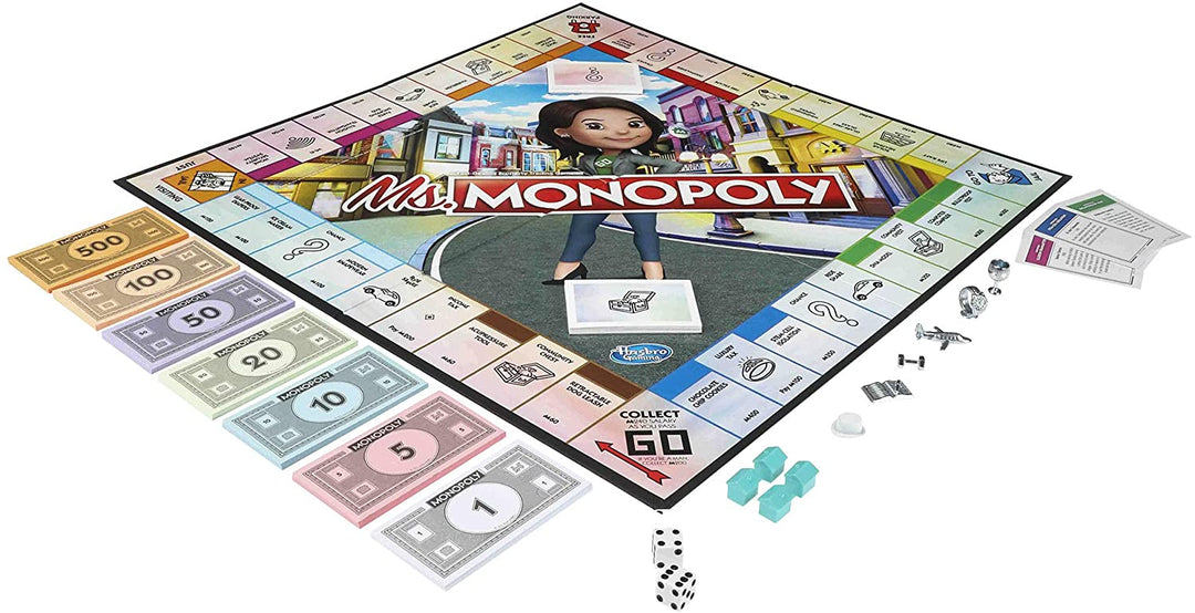 Monopoly Ms.Monopoly Board Game for Ages 8 & Up