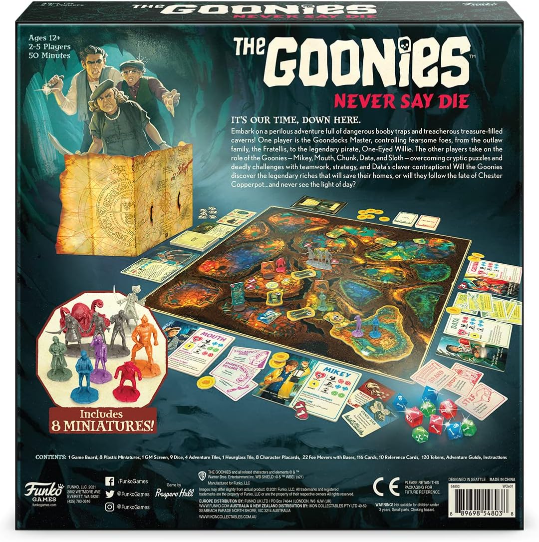 The Goonies: Never Say Die Cooperative Strategy Board Game For Children And Adults