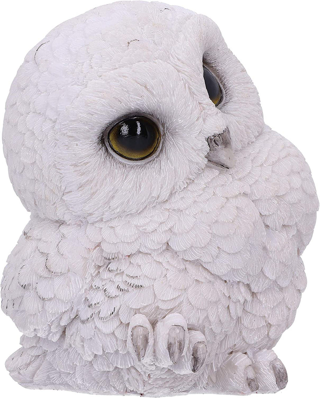 Nemesis Now Feathers Cute Rotund Snowly Owl Figurine, White, 12.5cm (U5473T1)