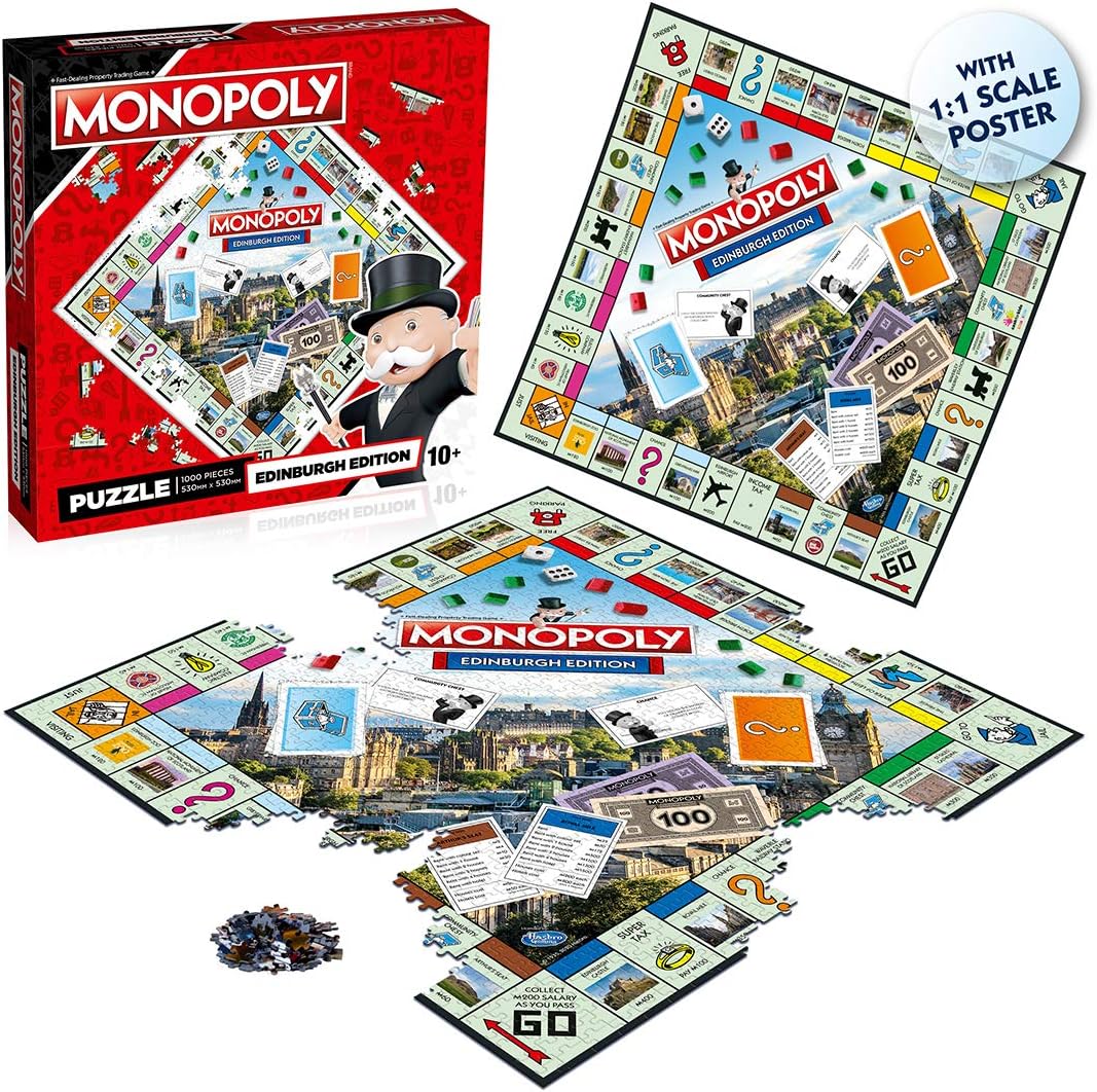 Edinburgh Monopoly 1000 Piece Jigsaw Puzzle Game