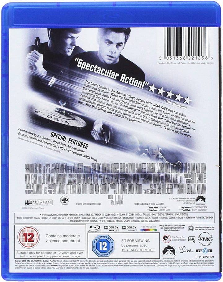Star Trek [2009] [Region Free] [Blu-ray]