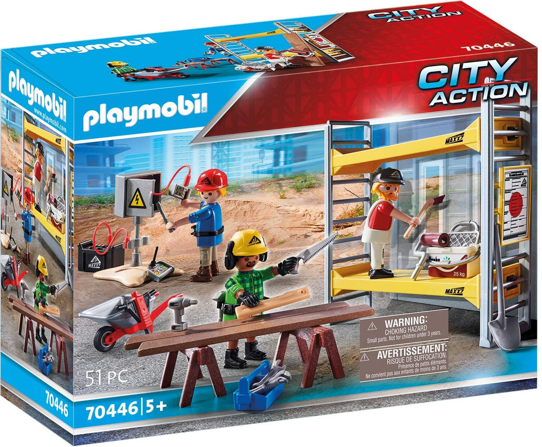 Playmobil 70446 City Action Construction Scaffold, for Children Ages 5+