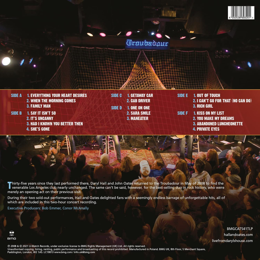 Hall & Oates - Live at The Troubadour [VINYL]