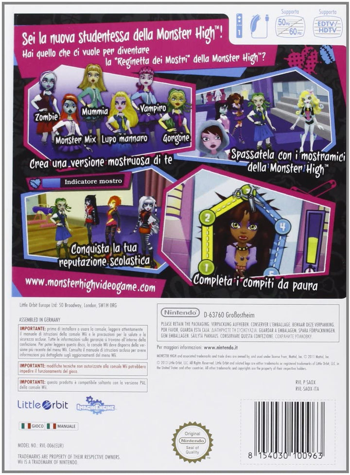 GIOCO WII MONSTER HIGH: