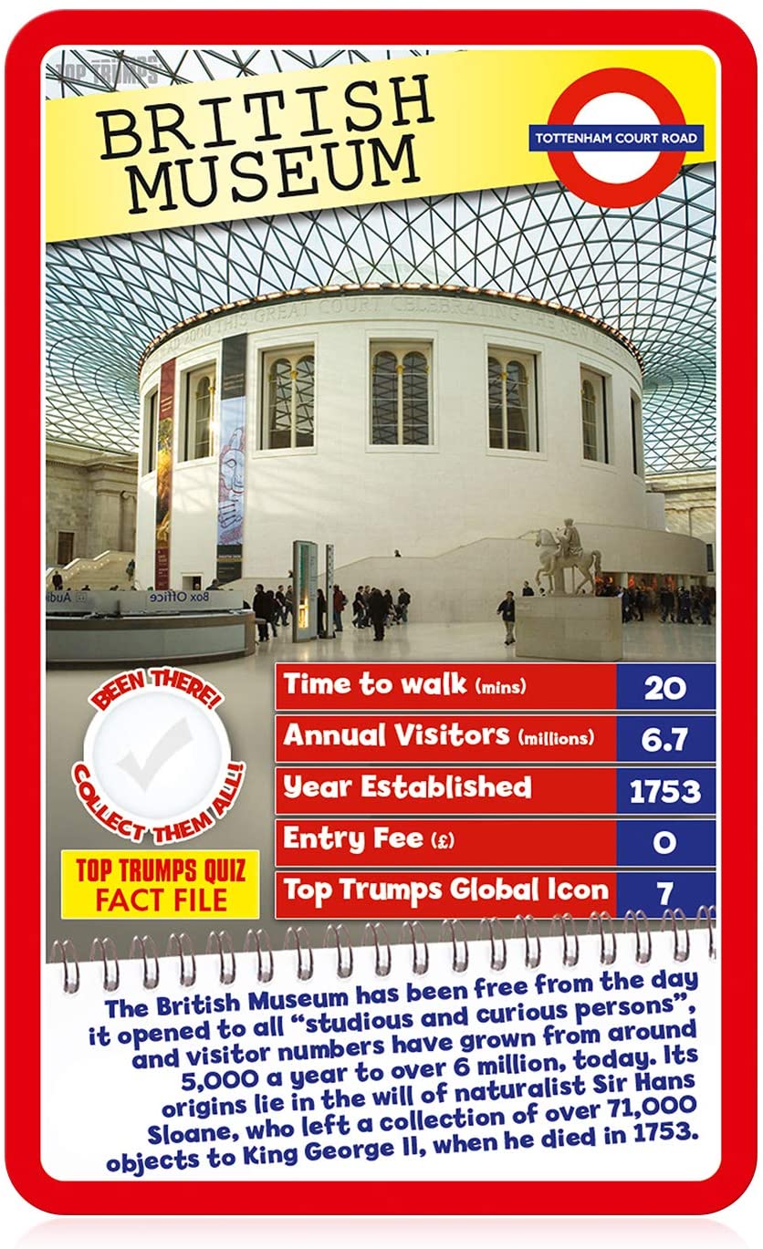 London 30 Things To See Top Trumps Specials Card Game