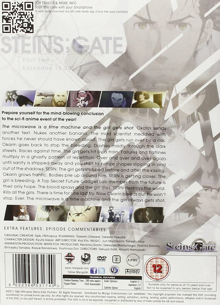 Steins Gate Part 2 (Episodes 13-25) [DVD]