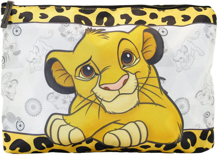 Lion King Leopardin-Soleil Toiletry Bag, Yellow