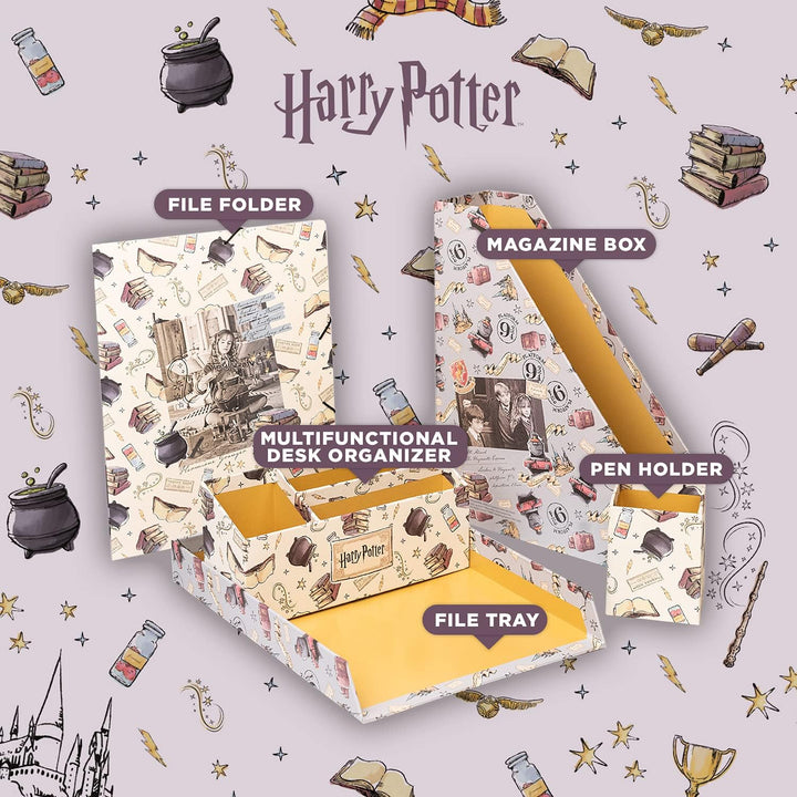 Grupo Erik Harry Potter Multipurpose Desk Organiser | A4 Folder - Magazine File