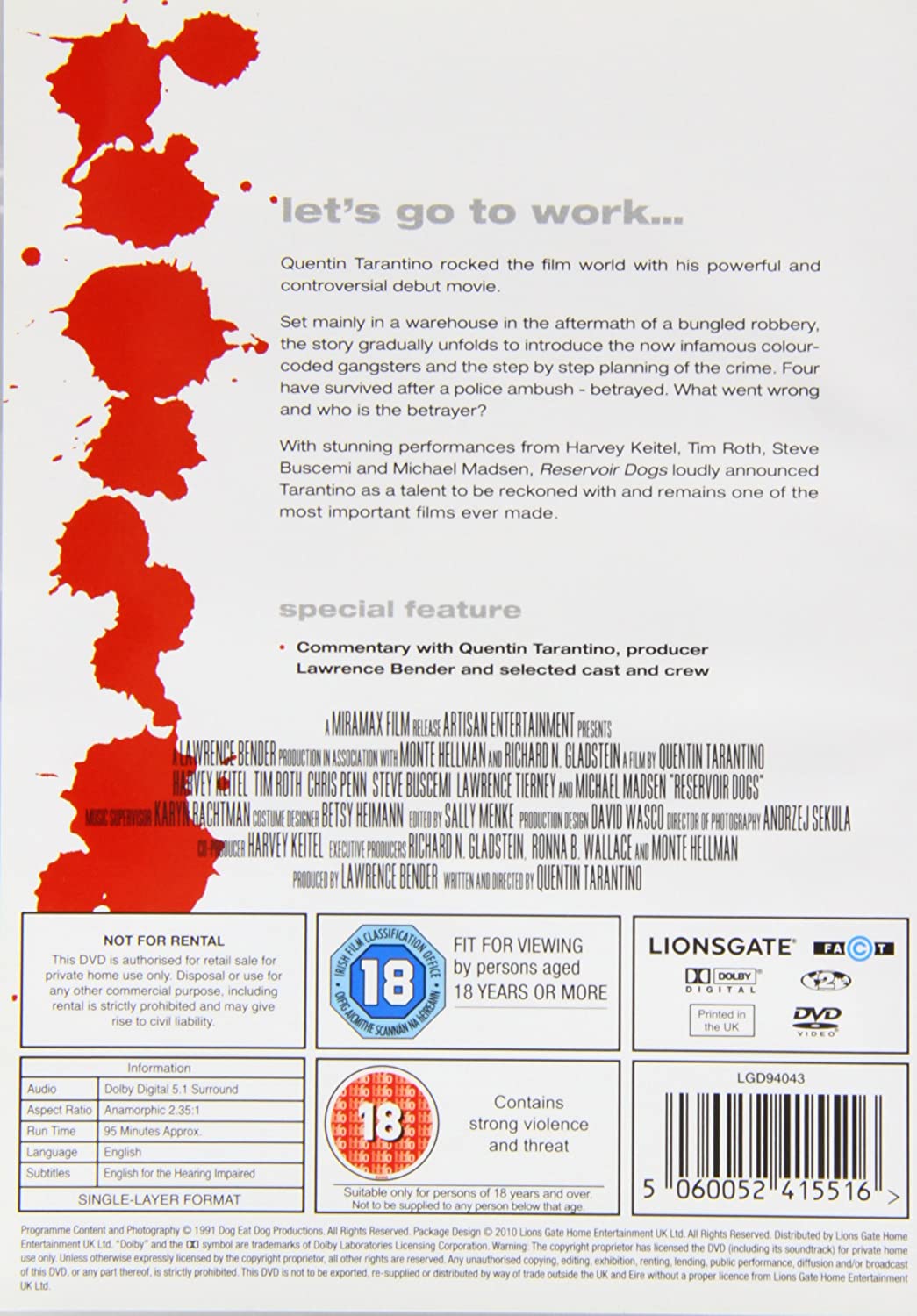Reservoir Dogs [DVD]
