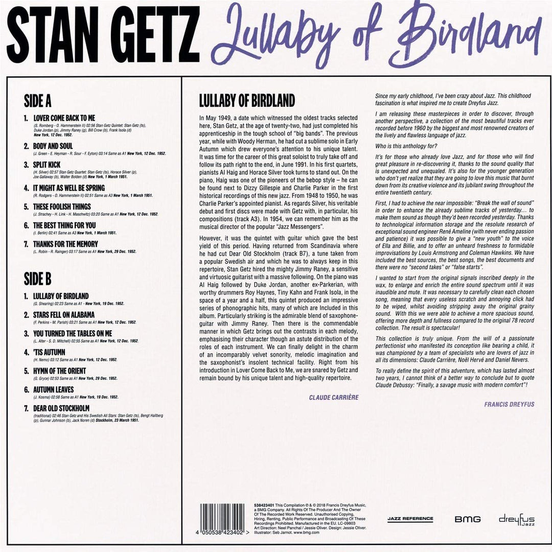 Stan Getz - Lullaby of Birdland [Vinyl]