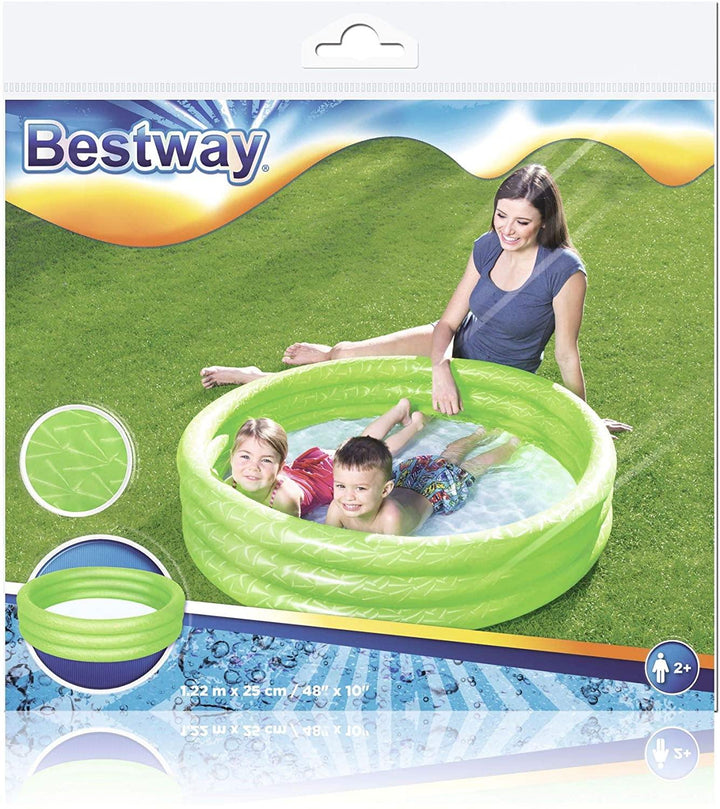 Bestway Splash and Play Three Ring Play Paddling Pool  Multi-Colors - Yachew