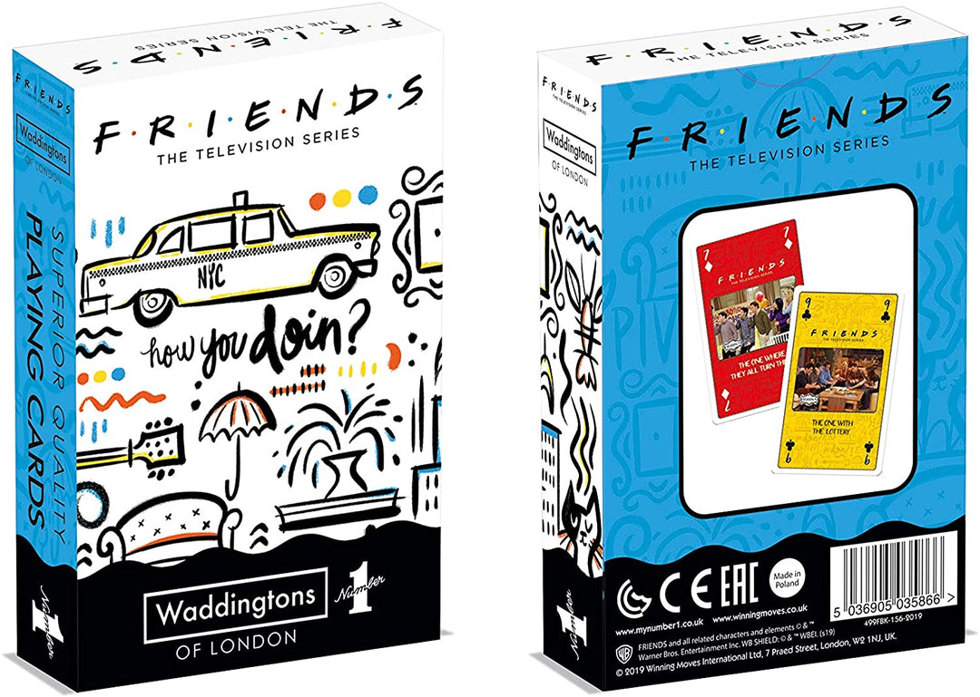 Friends Waddingtons Number 1 Playing Cards