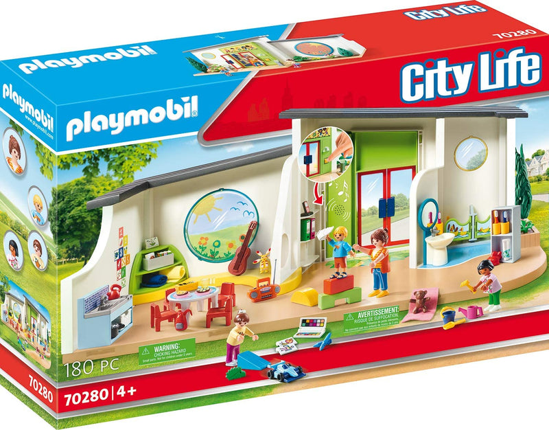 Playmobil 70280 City Life Pre-School Rainbow Daycare, for Children Ages 4+