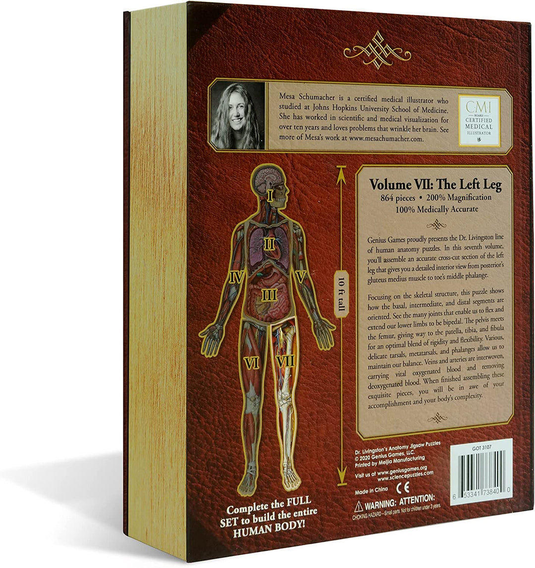 Dr Livingston's Anatomy Jigsaw Buzzle: Volume IV - The Human Left Leg