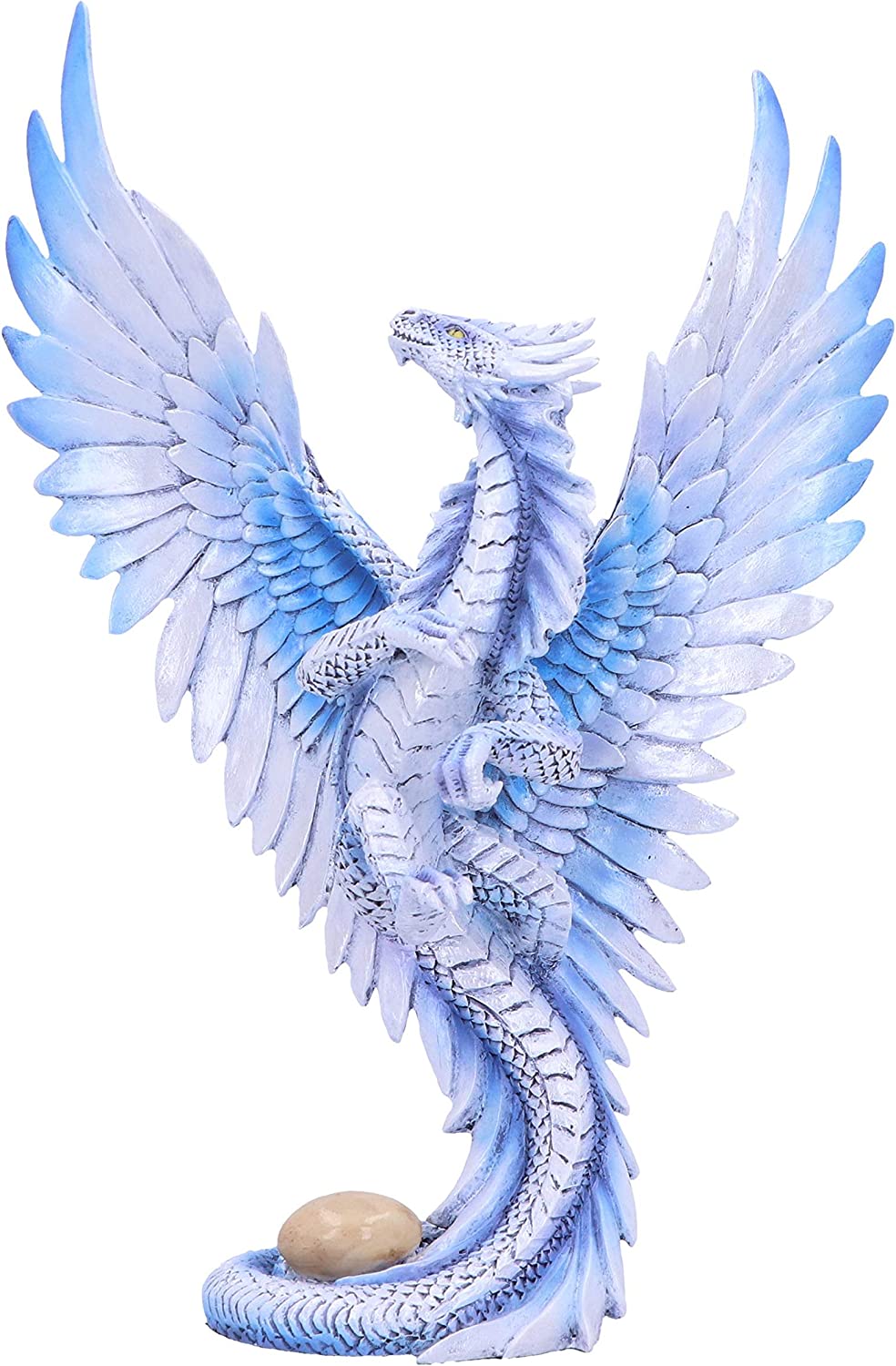 Nemesis Now Anne Stokes Age Adult Silver Dragon Figurine, White, One Size