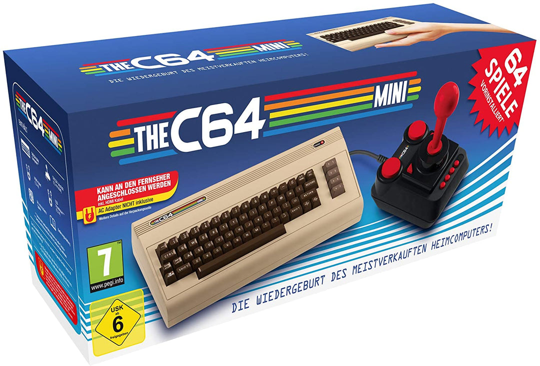 Diverse Anbieter Technik Commodore 64 Mini C64 (DE) (Multilingual), Black, (1024