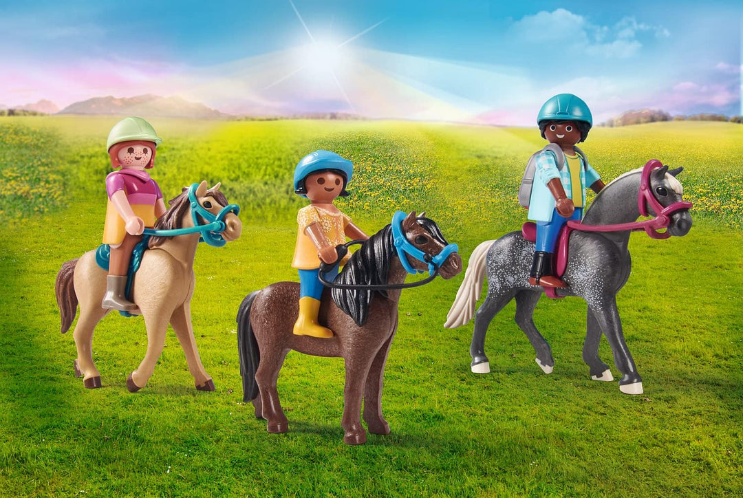 Playmobil 71239 Country Picnic Outing with Horses, pony Farm, Horse Toys, Fun Imaginative Role-Play